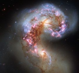 Antennae Galaxies. Hubble Space Telescope